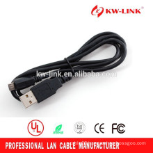 USB 2.0 High Speed Black Data Charger Cable A Male to Micro Type B 1.8 Metre